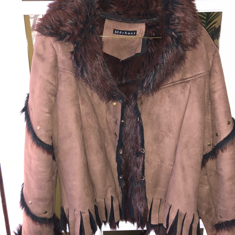 Faux fur coat